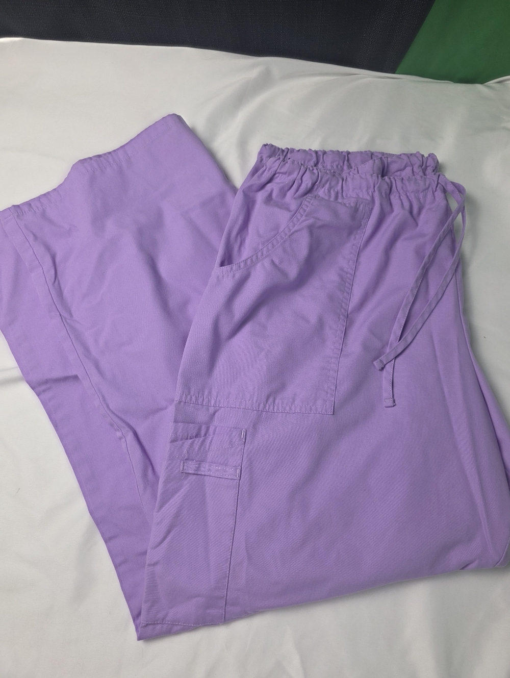 SB Scrubs Women's XL Lavender Drawstring Scrub Pants